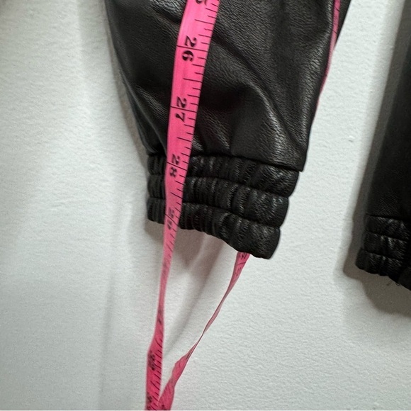 Spanx faux leather black noir jogger xs - Picture 8 of 9